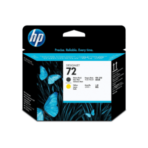 HP 72 Matte Black and Yellow DesignJet Printhead