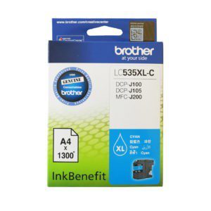 Brother LC535XLC High Yield Cyan Ink Cartridge