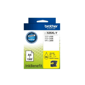 Brother LC535XLY High Yield Yellow Ink Cartridge