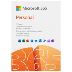 Microsoft 365 Personal (Medialess 1 Yr Subscription)