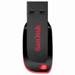 SanDisk Cruzer Blade 128GB USB 2.0 Flash Drive – Black & Red