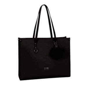 SupaNova PomPom Ladies Notebook Bag Black