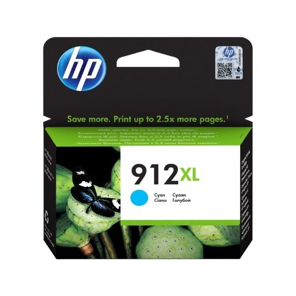 HP 912XL High Yield Cyan Original Ink Cartridge