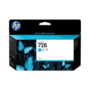 HP 728 130-ml Cyan DesignJet Ink Cartridge