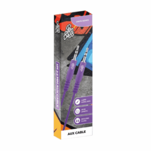 Pro Bass Unite Series Auxiliary Cable Adaptor – Purple