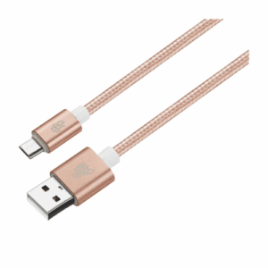 Pro Bass Braided Series Micro USB Cable Adaptor (Pastel Pink)