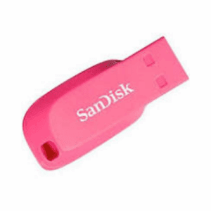 SanDisk Cruzer Blade 16GB USB 2.0 Type-A Flash Drive – Pink