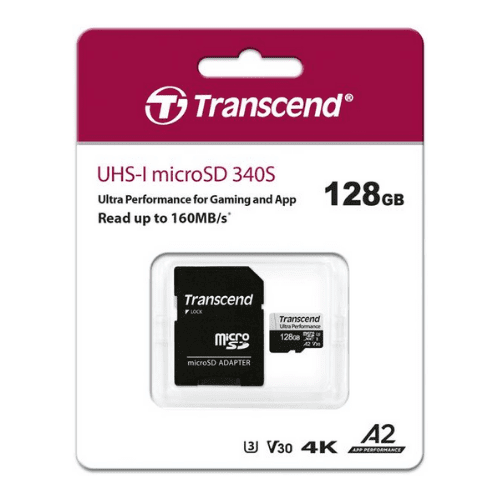 Transcend 340S 128GB Ultra Performance MicroSDXC Memory Card - Image 2