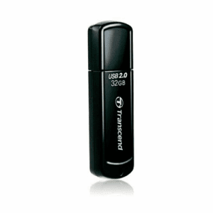 Transcend JetFlash 350 USB 2.0 Compliant Flash Drive 32GB (Piano Black)