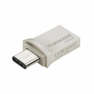 Transcend JetFlash 890 USB Type-C & USB 3.1 OTG Flash Drive 32GB (Silver)