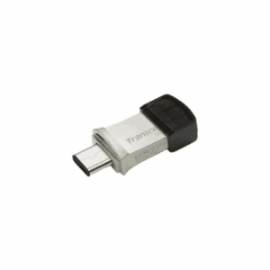 Transcend JetFlash 890 64GB USB 3.2 Gen 1 Type-A / Type-C Flash Drive – Black & Silver