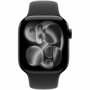 Apple Apple Watch Series 11 GPS + Cellular 42mm Jet Black Aluminium Case with Black Sport Band - S/M