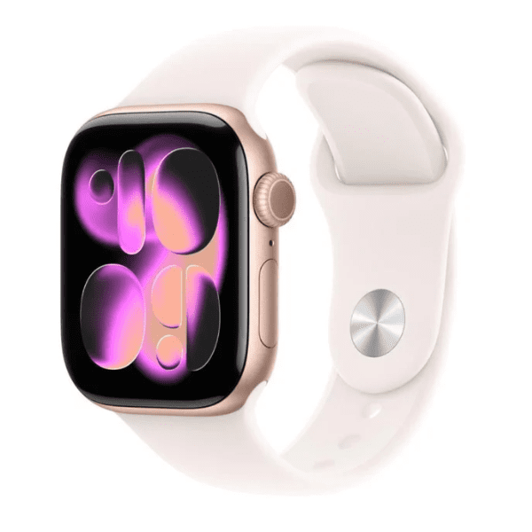 Apple Watch Series 11 GPS + Cellular 42mm Rose Gold Aluminium Case with Light Blush Sport Band - S/M - Image 2