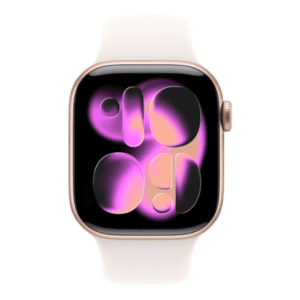 Apple Watch Series 11 GPS + Cellular 42mm Rose Gold Aluminium Case with Light Blush Sport Band - S/M