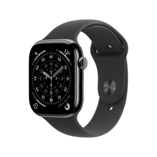 Apple Apple Watch Series 11 GPS + Cellular 42mm Slate Titanium Case with Black Sport Band - S/M - Image 2