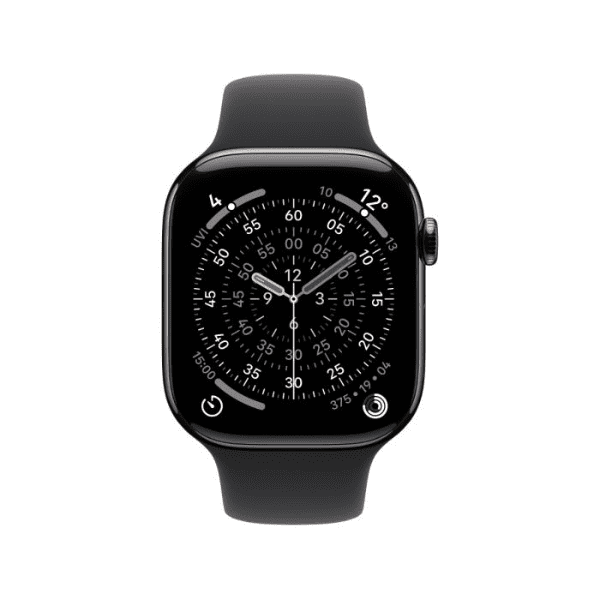 Apple Apple Watch Series 11 GPS + Cellular 42mm Slate Titanium Case with Black Sport Band - S/M