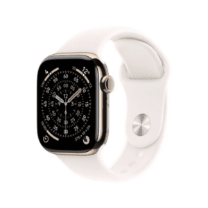 Apple Apple Watch Series 11 GPS + Cellular 42mm Gold Titanium Case with Light Blush Sport Band