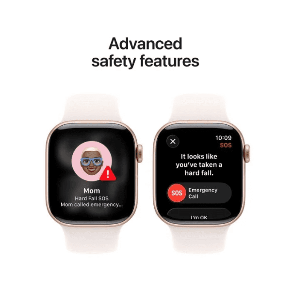 Apple Apple Watch Series 11 GPS + Cellular 42mm Gold Titanium Case with Light Blush Sport Band - Image 3