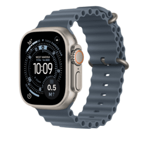 Apple 49mm Anchor Blue Ocean Band Extension - Natural Titanium Finish