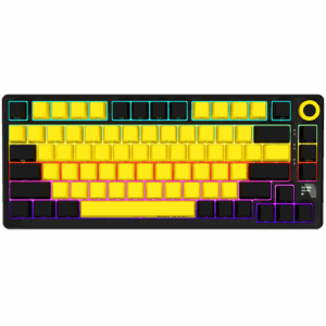 Lorgar KBP7075W Keyboard Black/Yellow