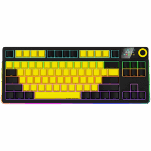 Lorgar KBP70TKLW Keyboard Black/Yellow