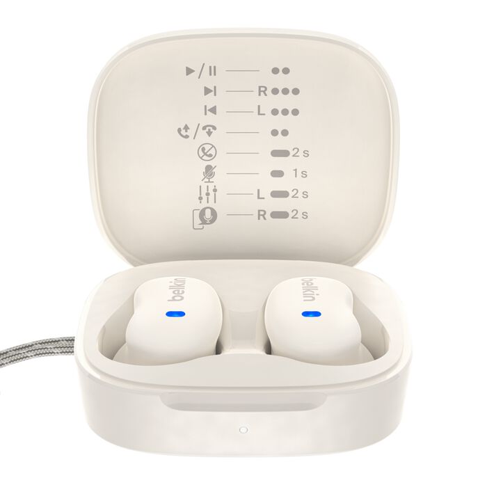 Belkin SoundForm Anywhere Wireless Earbuds - White - Image 3