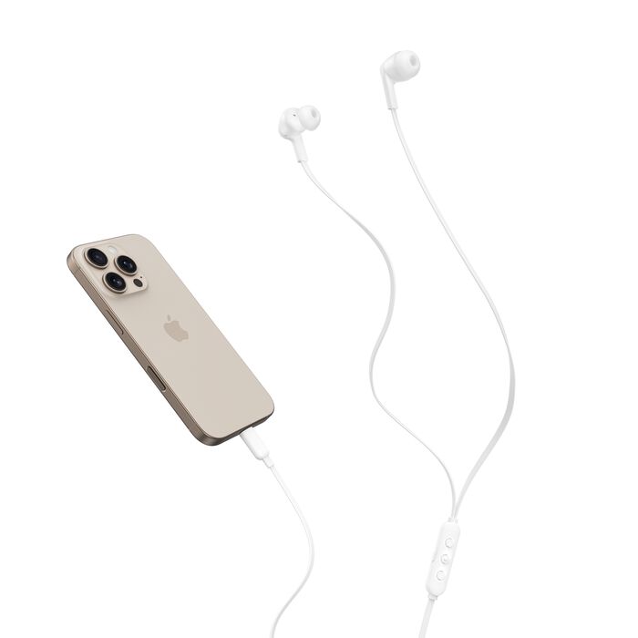 Belkin SoundForm ANC Earphones Wired with USB-C Connector - White - Image 3
