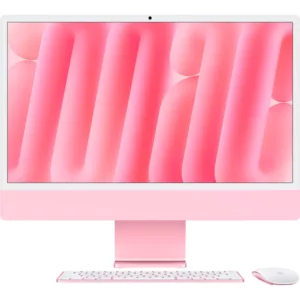Apple 24-inch iMac with Retina 4.5K display: Apple M4 chip with 10‑core CPU and 10‑core GPU, 24GB, 512GB SSD - Pink