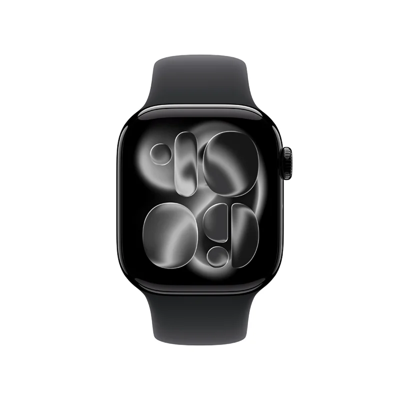 Apple Watch Series 11 GPS 42mm Jet Black Aluminium Case with Black Sport Band - S/M - Image 2