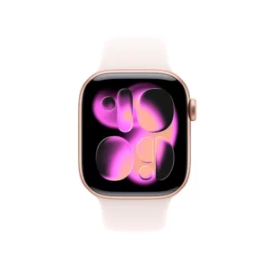 Apple Watch Series 11 GPS 42mm Rose Gold Aluminium Case with Light Blush Sport Band - S/M
