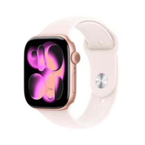 Apple Watch Series 11 GPS 46mm Rose Gold Aluminium Case with Light Blush Sport Band