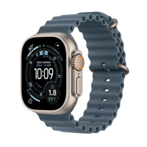 Apple Watch Ultra 3 GPS + Cellular 49mm Natural Titanium Case with Anchor Blue Ocean Band