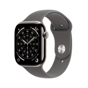 Apple  Watch Series 11 GPS + Cellular 46mm Natural Titanium Case with Stone Grey Sport Band - M/L