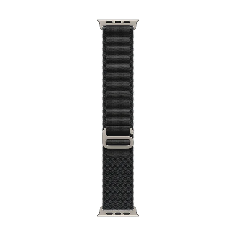 Apple 49mm Black Alpine Loop - Small - Natural Titanium Finish