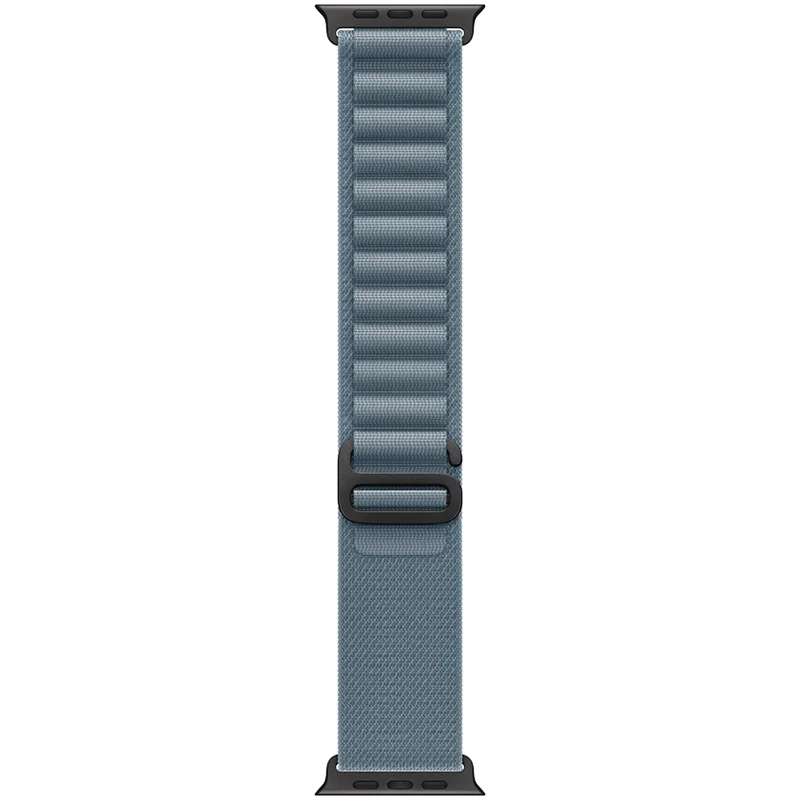 Apple 49mm Light Blue Alpine Loop - Medium - Black Titanium Finish - Image 2