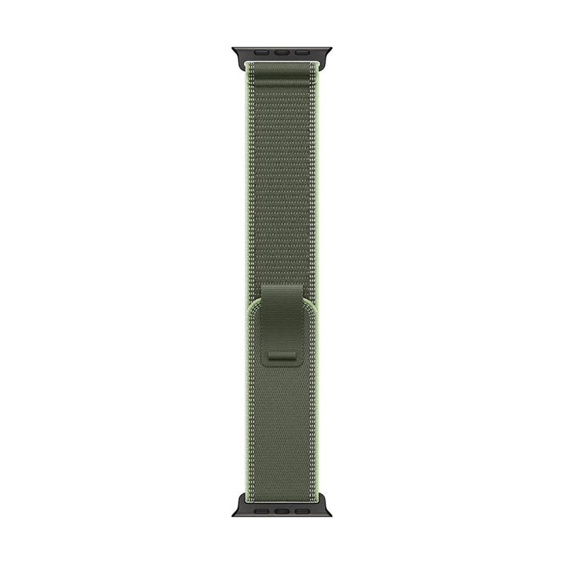 Apple 49mm Green/Neon Trail Loop - M/L - Black Titanium Finish