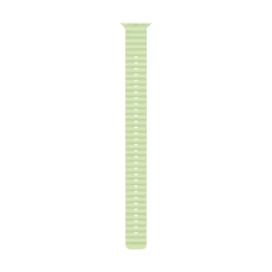Apple 49mm Neon Green Ocean Band Extension - Natural Titanium Finish