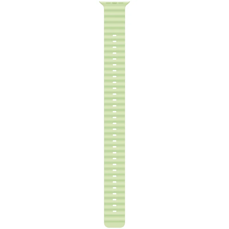 Apple 49mm Neon Green Ocean Band Extension - Natural Titanium Finish - Image 4