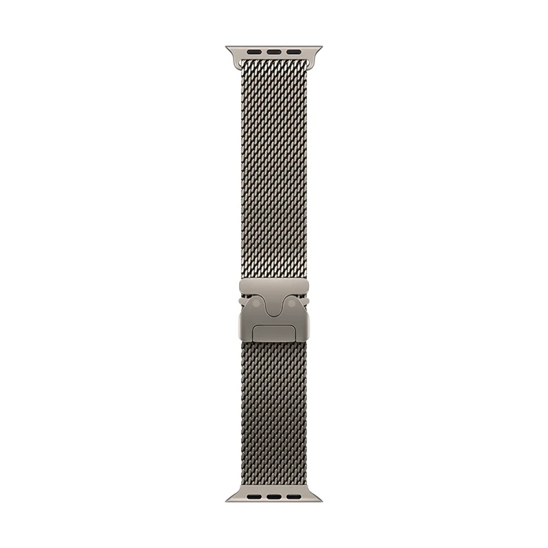 Apple 49mm Natural Titanium Milanese Loop - Large - Image 2