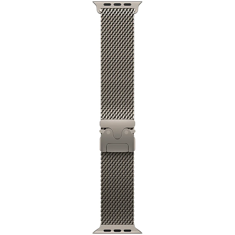 Apple 49mm Natural Titanium Milanese Loop - Large - Image 4