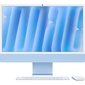 Apple iMac 24-inch Retina 4.5K (M4, 10-core CPU, 10-core GPU) All-in-One PC – 16GB RAM, 512GB SSD, Blue