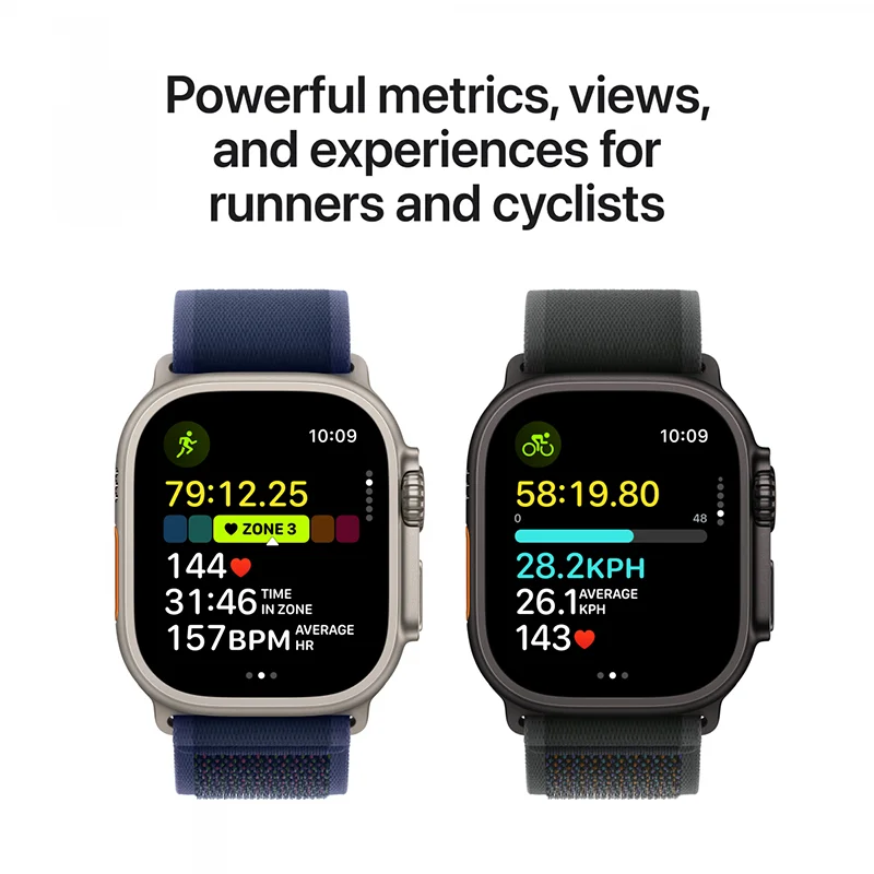 Apple Watch Ultra 2 GPS + Cellular 49mm Natural Titanium Case with Tan Alpine Loop - Medium - Image 4