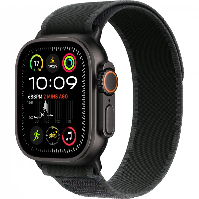 Apple Watch Ultra 2 GPS + Cellular 49mm Black Titanium Case with Black Trail Loop - M/L - Image 2
