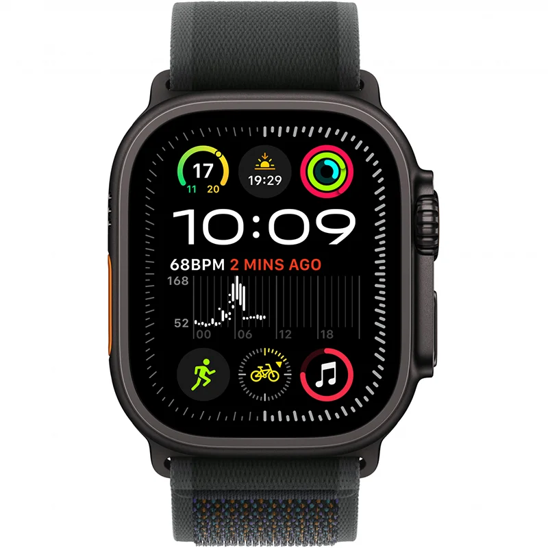Apple Watch Ultra 2 GPS + Cellular 49mm Black Titanium Case with Black Trail Loop - M/L - Image 3