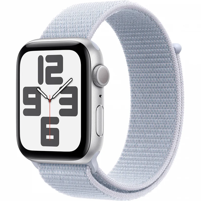 Apple Watch SE GPS 40mm Silver Aluminium Case with Blue Cloud Sport Loop