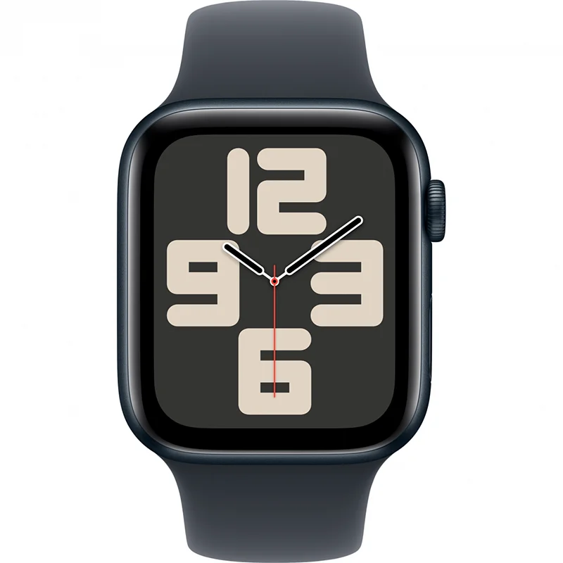 Apple Watch SE GPS 44mm Midnight Aluminium Case with Midnight Sport Band - S/M - Image 3
