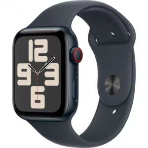 Apple Watch SE GPS + Cellular 44mm Midnight Aluminium Case with Midnight Sport Band - M/L
