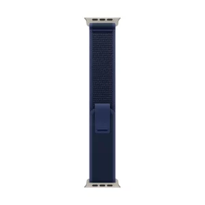Apple 49mm Blue Trail Loop - S/M - Natural Titanium Finish