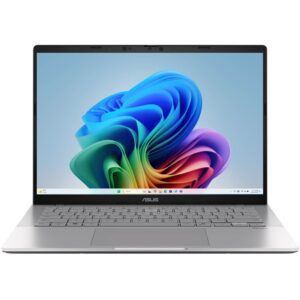 ASUS Vivobook S14 S3407QA Notebook PC – Snapdragon X X1-26-100 / 14-inch FHD / 16GB RAM / 1TB SSD / Win 11 Home / Cool Silver