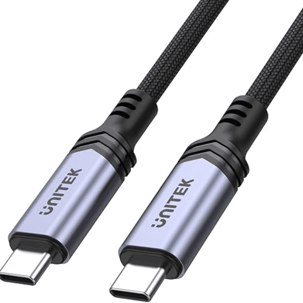 UNITEK 0.8M (USB4)TYPE-C (M-M)100W CAB(C14100BK)